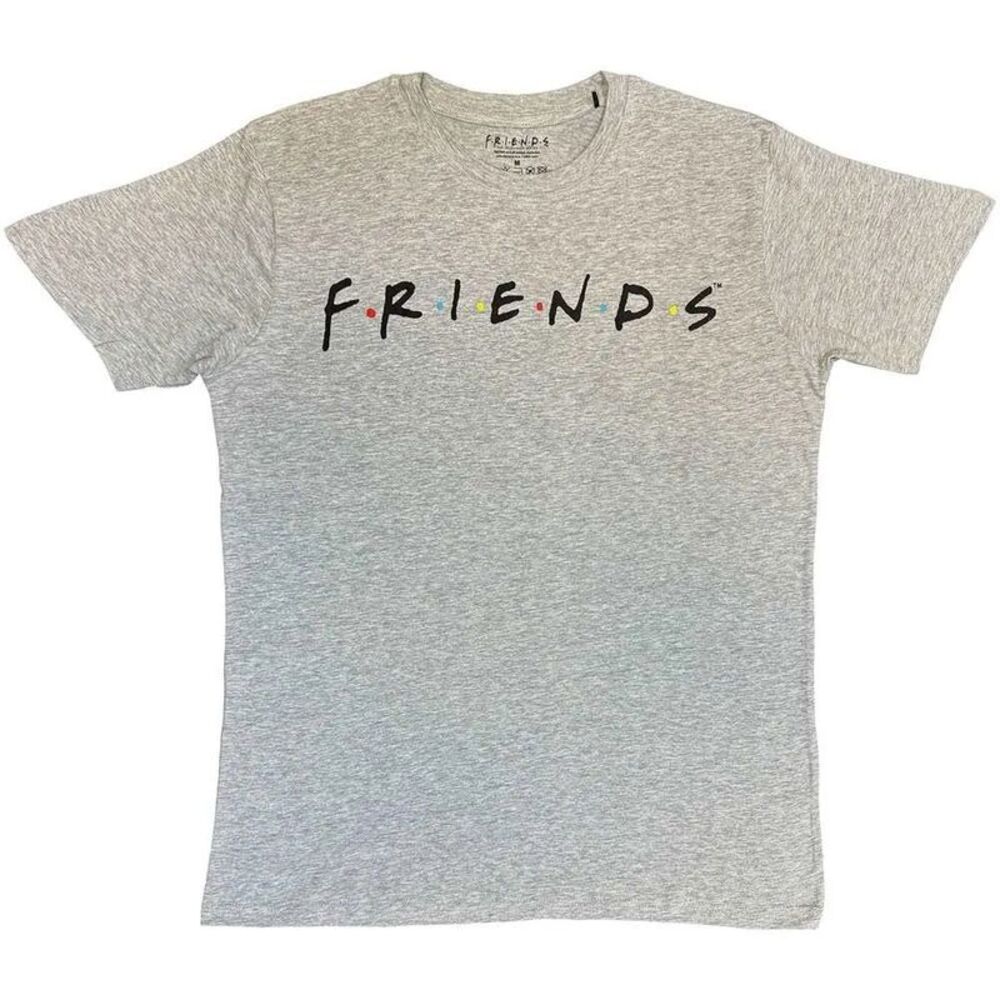 Friends Unisex Adult Logo T-Shirt / Gray
